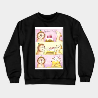 Lion vs Llama 2 - Birthday Crewneck Sweatshirt